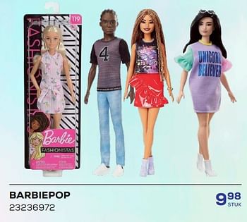Promoties Barbiepop - Mattel - Geldig van 15/03/2024 tot 18/04/2024 bij Supra Bazar