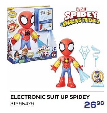 Promoties Electronic suit up spidey - Hasbro - Geldig van 15/03/2024 tot 18/04/2024 bij Supra Bazar