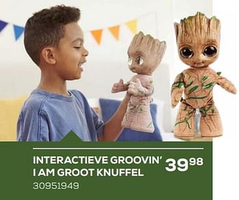 Promoties Interactieve groovin’ i am groot knuffel - Mattel - Geldig van 15/03/2024 tot 18/04/2024 bij Supra Bazar