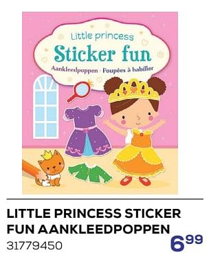 Promoties Little princess sticker fun aankleedpoppen - Huismerk - Supra Bazar - Geldig van 15/03/2024 tot 18/04/2024 bij Supra Bazar