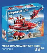 Mega brandweer set 9503-Playmobil
