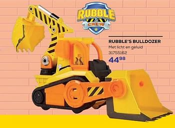 Promoties Rubble’s bulldozer - Spin Master - Geldig van 15/03/2024 tot 18/04/2024 bij Supra Bazar