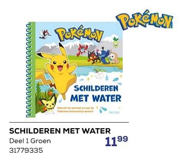 Promoties Schilderen met water - Pokemon - Geldig van 15/03/2024 tot 18/04/2024 bij Supra Bazar