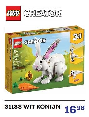 Promoties 31133 wit konijn - Lego - Geldig van 15/03/2024 tot 18/04/2024 bij Supra Bazar