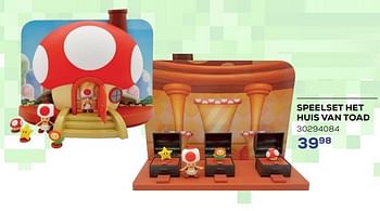 Promoties Speelset het huis van toad - Super Mario - Geldig van 15/03/2024 tot 18/04/2024 bij Supra Bazar