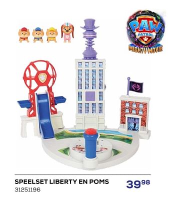 Promotions Speelset liberty en poms - Spin Master - Valide de 15/03/2024 à 18/04/2024 chez Supra Bazar