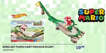 Promotions Speelset mario kart piranha plant - Hot Wheels - Valide de 15/03/2024 à 18/04/2024 chez Supra Bazar