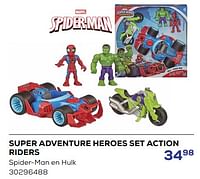 Super adventure heroes set action riders-Hasbro