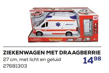 Promoties Ziekenwagen met draagberrie - Huismerk - Supra Bazar - Geldig van 15/03/2024 tot 18/04/2024 bij Supra Bazar