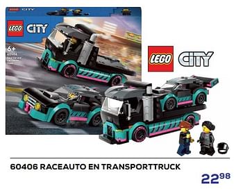 Promotions 60406 raceauto en transporttruck - Lego - Valide de 15/03/2024 à 18/04/2024 chez Supra Bazar