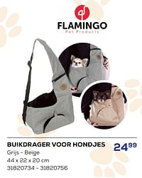 Buikdrager voor hondjes-Flamingo