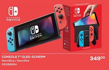 Promotions Console 7`` oled-scherm - Nintendo - Valide de 15/03/2024 à 18/04/2024 chez Supra Bazar