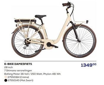 Promotions E-bike damesfiets - E-Bike - Valide de 15/03/2024 à 18/04/2024 chez Supra Bazar
