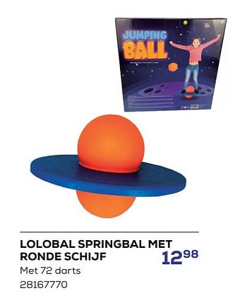 Promoties Lolobal springbal met ronde schijf - Huismerk - Supra Bazar - Geldig van 15/03/2024 tot 18/04/2024 bij Supra Bazar