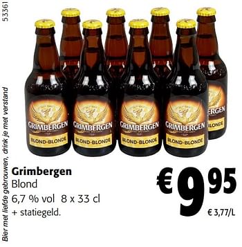 Promoties Grimbergen blond - Grimbergen - Geldig van 13/03/2024 tot 26/03/2024 bij Colruyt