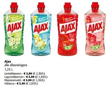 Promoties Ajax alle allesreinigers - Ajax - Geldig van 13/03/2024 tot 26/03/2024 bij Colruyt