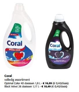 Promotions Coral volledig assortiment - Coral - Valide de 13/03/2024 à 26/03/2024 chez Colruyt