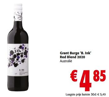 Promoties Grant burge b. ink red blend 2020 - Rode wijnen - Geldig van 13/03/2024 tot 26/03/2024 bij Colruyt