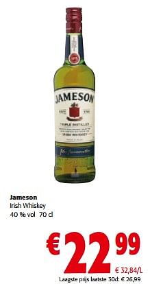 Promoties Jameson irish whiskey - Jameson - Geldig van 13/03/2024 tot 26/03/2024 bij Colruyt