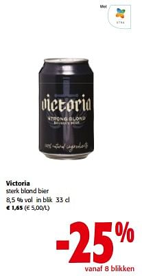 Promoties Victoria sterk blond bier - Victoria - Geldig van 13/03/2024 tot 26/03/2024 bij Colruyt