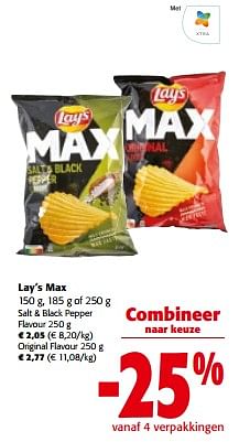 Promoties Lay`s max - Lay's - Geldig van 13/03/2024 tot 26/03/2024 bij Colruyt