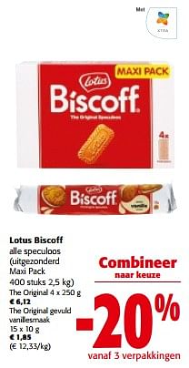 Promoties Lotus biscoff alle speculoos - Lotus Bakeries - Geldig van 13/03/2024 tot 26/03/2024 bij Colruyt