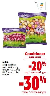 Promoties Milka alle paaseitjes - Milka - Geldig van 13/03/2024 tot 26/03/2024 bij Colruyt