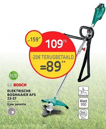 Promoties Bosch elektrische bosmaaier afs 23-37 - Bosch - Geldig van 13/03/2024 tot 25/03/2024 bij Brico
