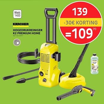 Promoties Kärcher hogedrukreiniger k2 premium home - Kärcher - Geldig van 13/03/2024 tot 25/03/2024 bij Brico