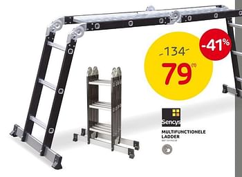 Promoties Multifunctionele ladder - Sencys - Geldig van 13/03/2024 tot 25/03/2024 bij Brico