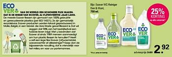Promoties Ecover wc-reiniger den + munt - Ecover - Geldig van 13/03/2024 tot 30/03/2024 bij De Online Drogist