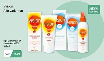 Promoties Every day sun protection spf30 - Vision - Geldig van 13/03/2024 tot 30/03/2024 bij De Online Drogist