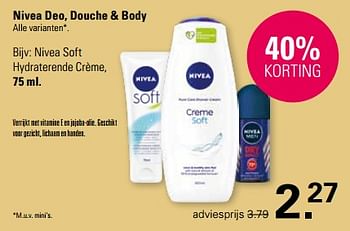 Promotions Nivea soft hydraterende crème - Nivea - Valide de 13/03/2024 à 30/03/2024 chez De Online Drogist