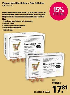 Promoties Pharma nord bio-seleen + zink tabletten - Pharma Nord - Geldig van 13/03/2024 tot 30/03/2024 bij De Online Drogist