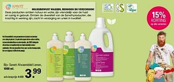 Promoties Sonett afwasmiddel lemon - Sonett - Geldig van 13/03/2024 tot 30/03/2024 bij De Online Drogist