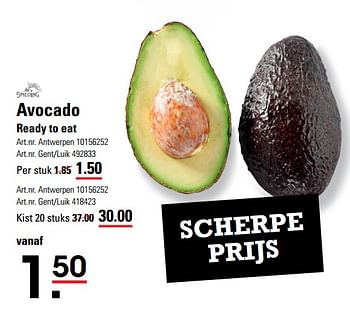 Promoties Avocado ready to eat - Smeding - Geldig van 14/03/2024 tot 30/03/2024 bij Sligro