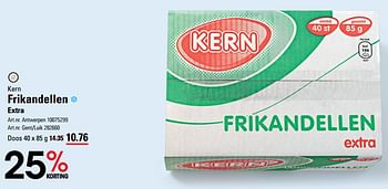 Promotions Frikandellen extra - Kern - Valide de 14/03/2024 à 30/03/2024 chez Sligro