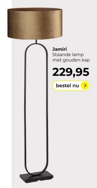 Promoties Jamiri staande met gouden kap - Huismerk - Lampidee - Geldig van 14/03/2024 tot 02/04/2024 bij Lampidee