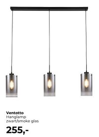 Ventotto hanglamp 7wart-smoke glas-Huismerk - Lampidee