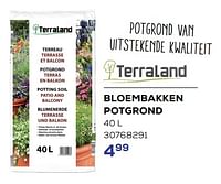 Bloembakken potgrond-Terraland