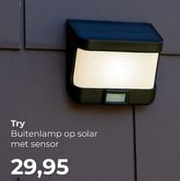 Try buitenlamp op solar met sensor-Huismerk - Lampidee