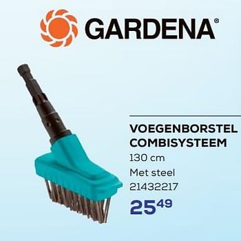 Promotions Voegenborstel combisysteem - Gardena - Valide de 15/03/2024 à 18/04/2024 chez Supra Bazar