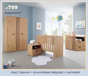 Promoties Babykamer - Huismerk - Euroshop - Geldig van 14/03/2024 tot 31/05/2024 bij Euro Shop