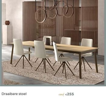 Promotions Draaibare stoel - Produit Maison - Euroshop - Valide de 14/03/2024 à 31/05/2024 chez Euro Shop