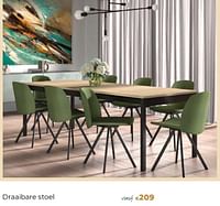 Promoties Draaibare stoel - Huismerk - Euroshop - Geldig van 14/03/2024 tot 31/05/2024 bij Euro Shop