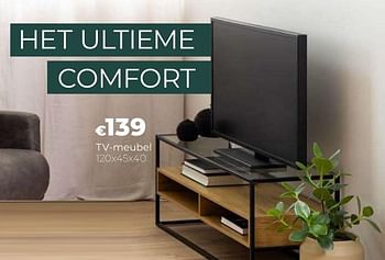 Promoties Tv-meubel - Huismerk - Euroshop - Geldig van 14/03/2024 tot 31/05/2024 bij Euro Shop