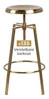 Promoties Verstelbare barkruk - Huismerk - Euroshop - Geldig van 14/03/2024 tot 31/05/2024 bij Euro Shop