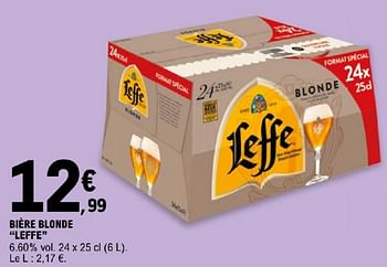 Promoties Bière blonde leffe - Leffe - Geldig van 19/03/2024 tot 30/03/2024 bij E.Leclerc