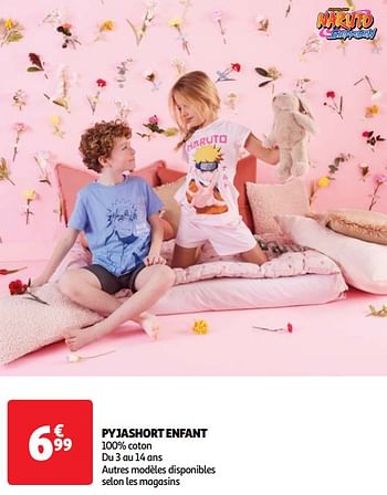 Promotions Pyjashort enfant - Produit Maison - Auchan Ronq - Valide de 19/03/2024 à 01/04/2024 chez Auchan Ronq
