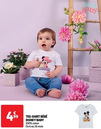 Promotions Tee-shirt bébé disney baby - Disney Baby - Valide de 19/03/2024 à 01/04/2024 chez Auchan Ronq